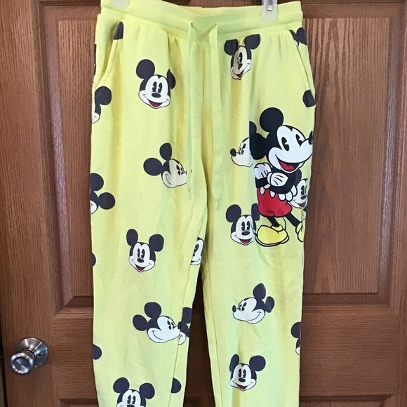 Disney Pants - Disney Yellow Sweatpants